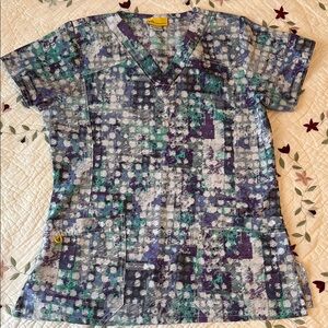 WonderWink Multicolor Patterned Blouse